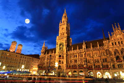 M�nchen Zentrum bei Nacht